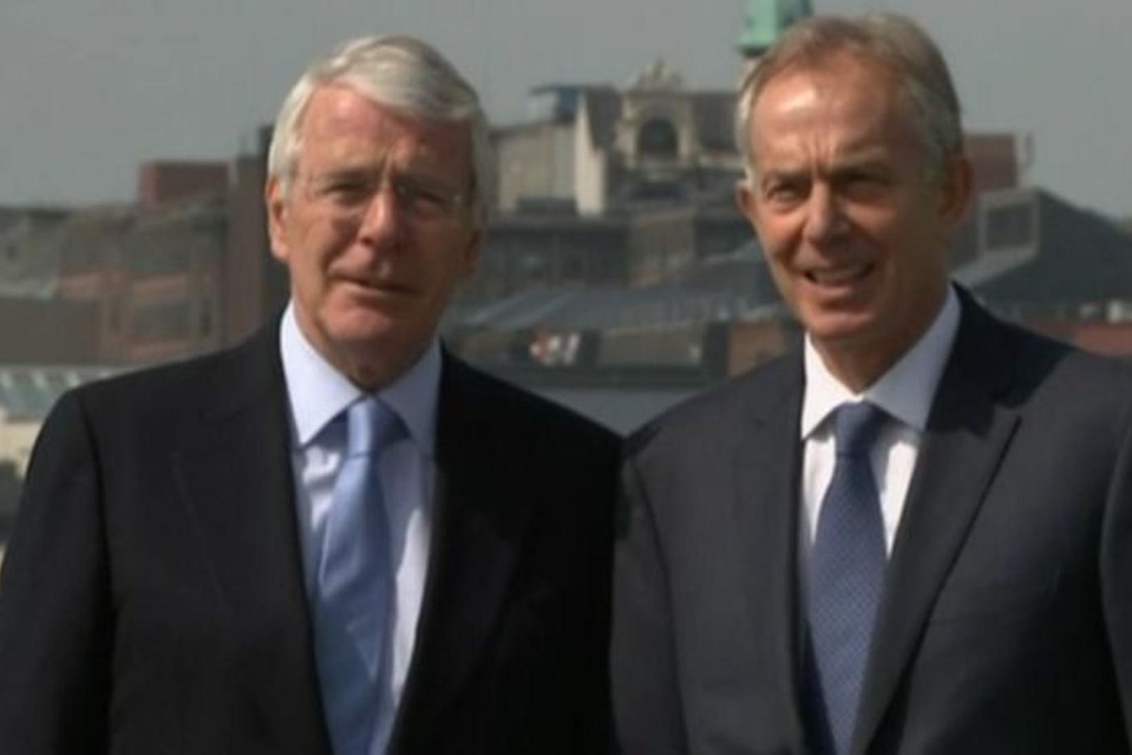 John Major og Tony Blair.