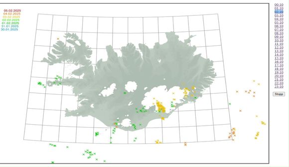 Myndskeið: Eldingar yfir landinu