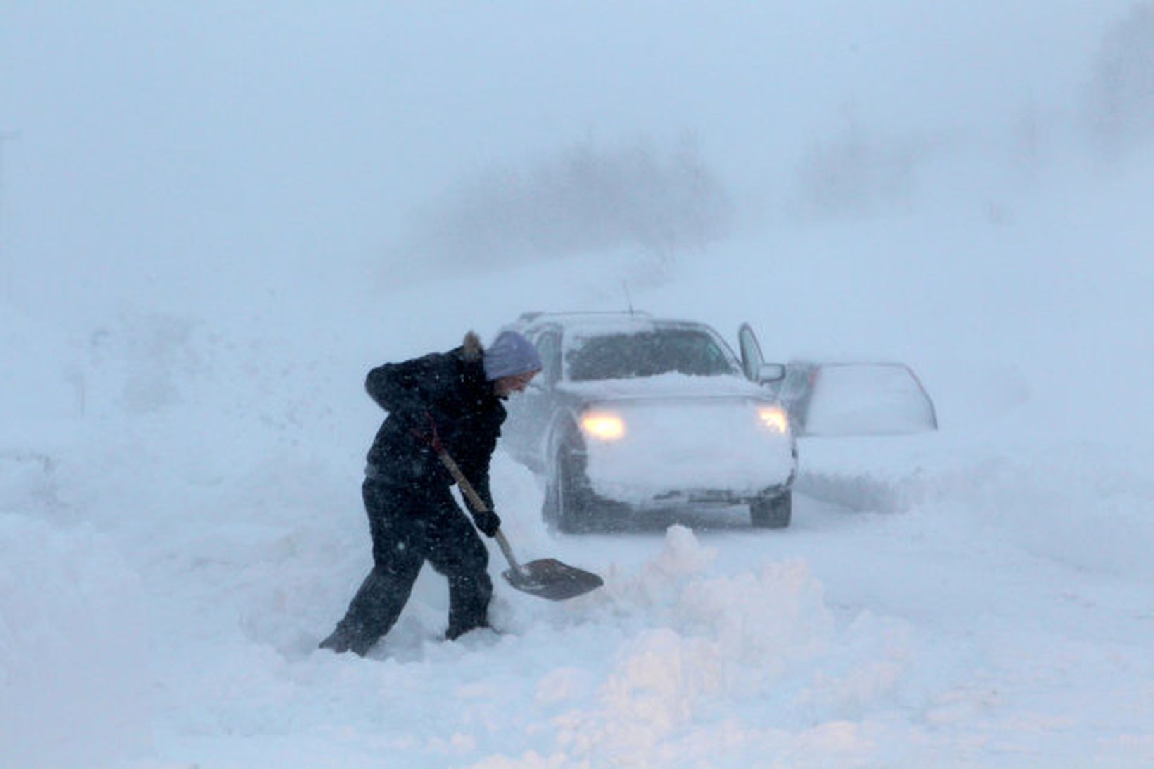 Mikill snjór er á Vestfjörðum og í miklu að snúast …