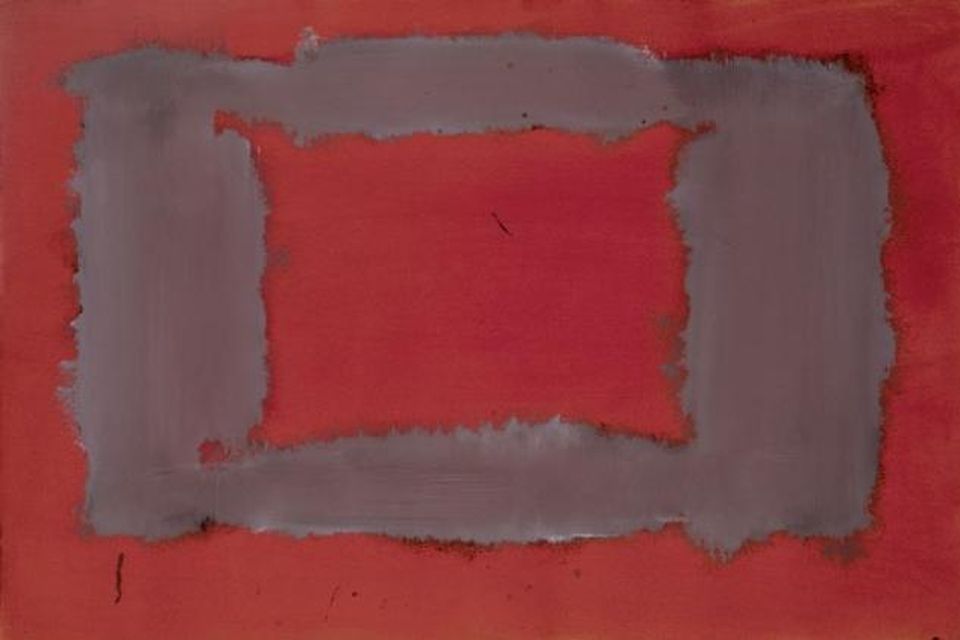 Eitt verkanna í Seagram seríunni eftir Mark Rothko