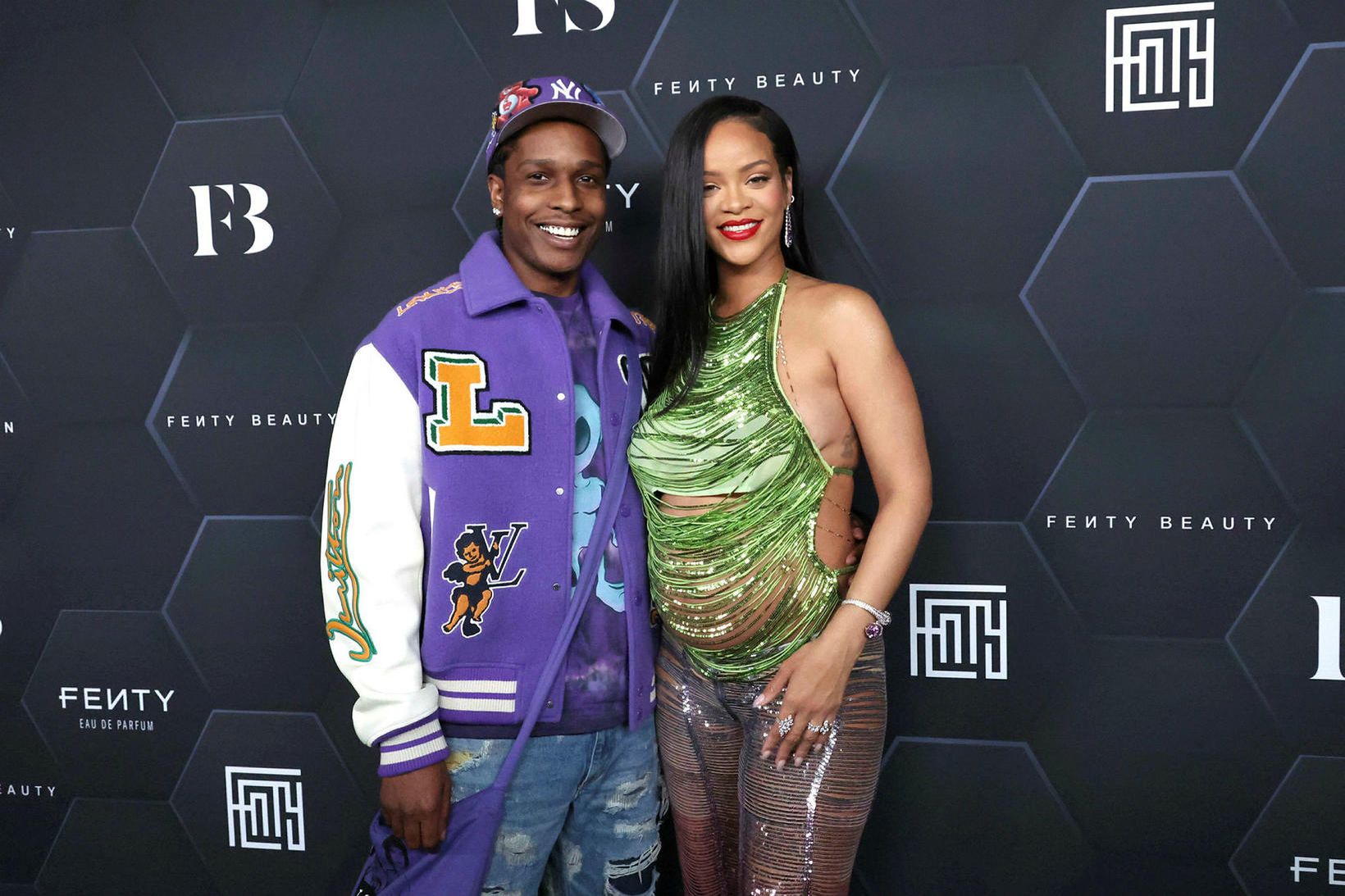A$AP Rocky og Rihanna voru á leið heim frá Barbados.