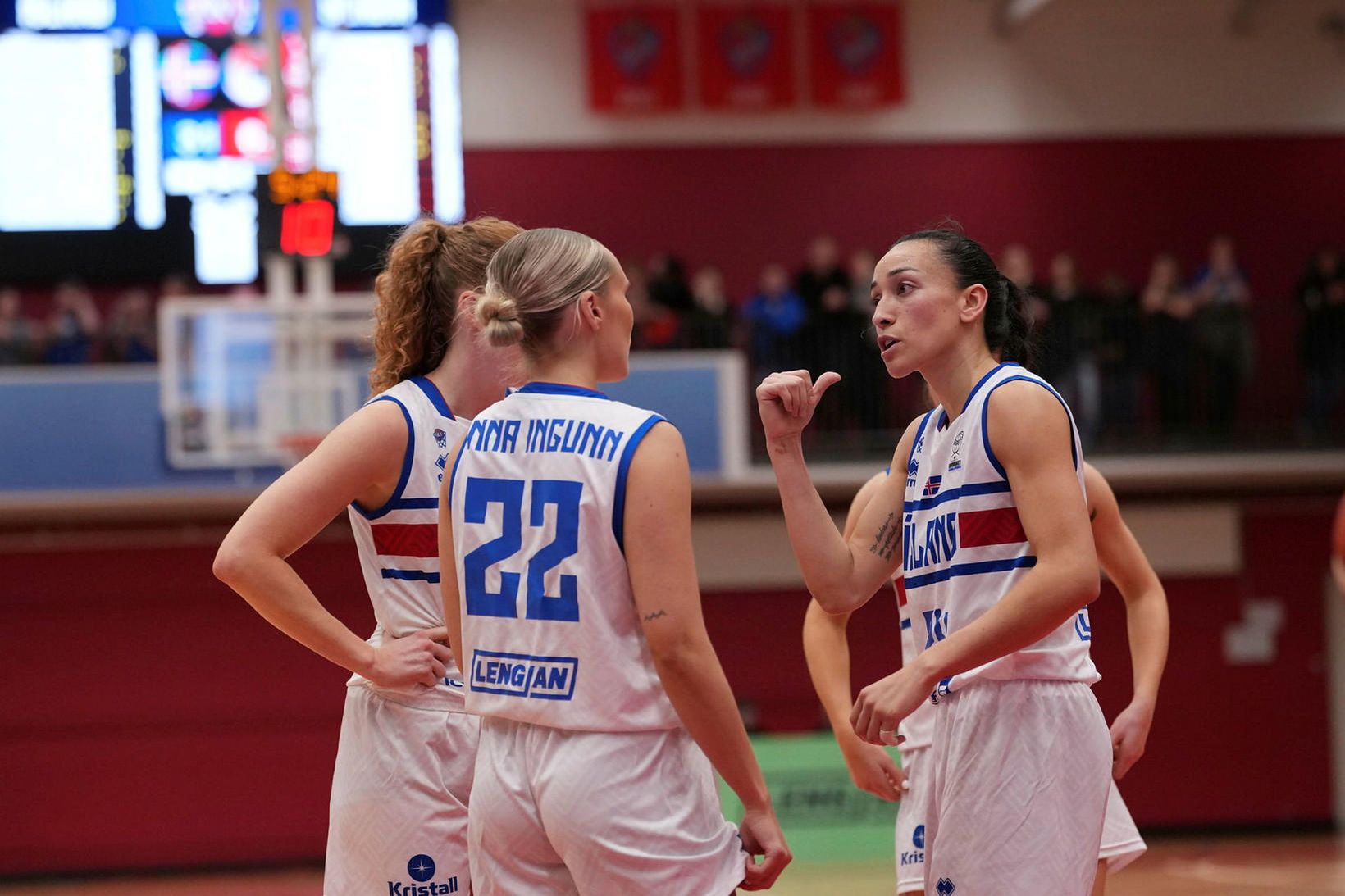 Ísland - Serbía, staðan er 40:73