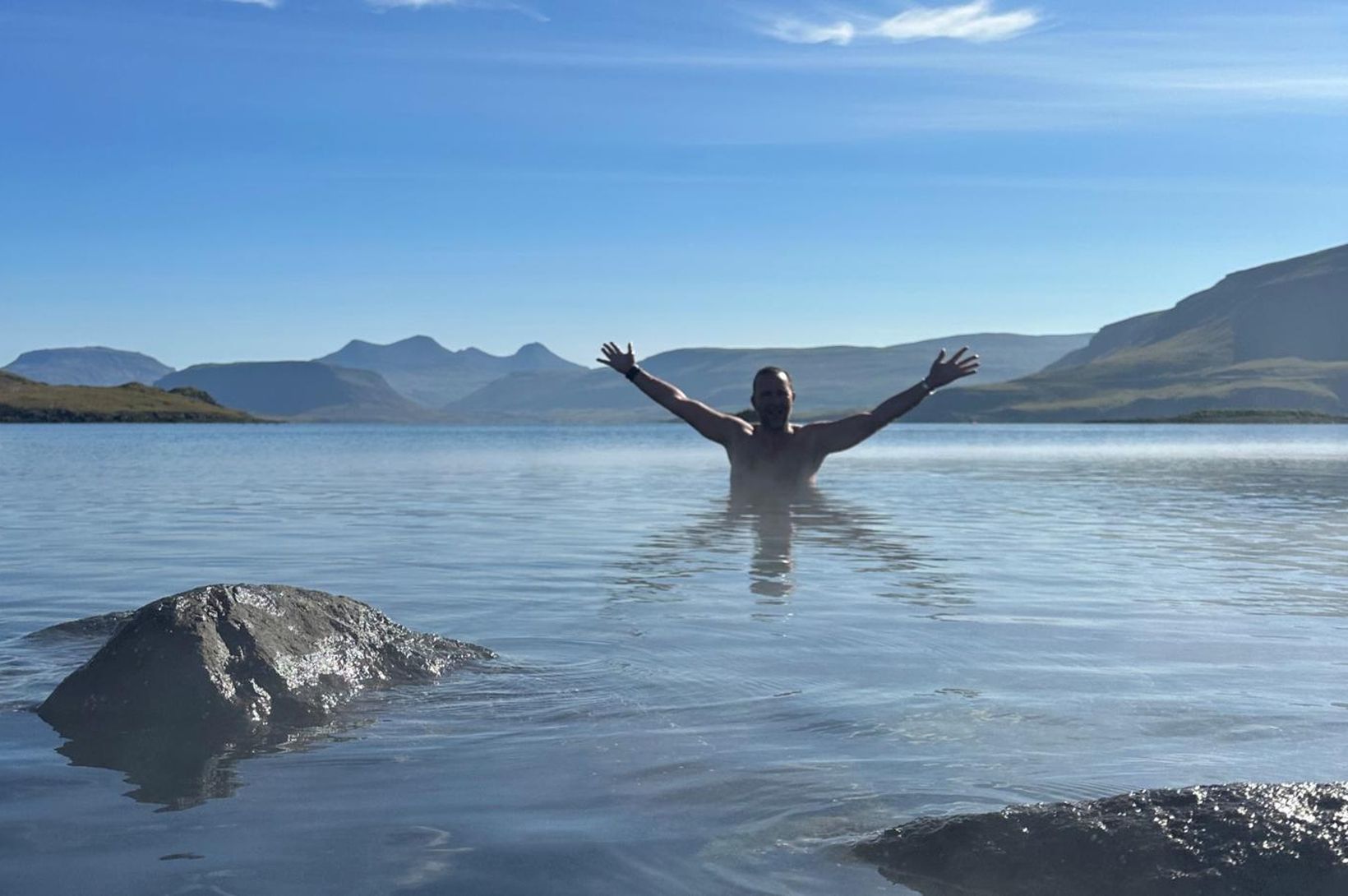 „Það er fátt betra en að skella sér í sjóinn“