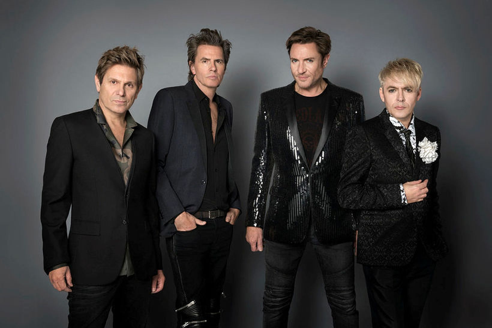 Duran Duran í dag: (F.v.) Rogert Taylor, John Taylor, Simon …
