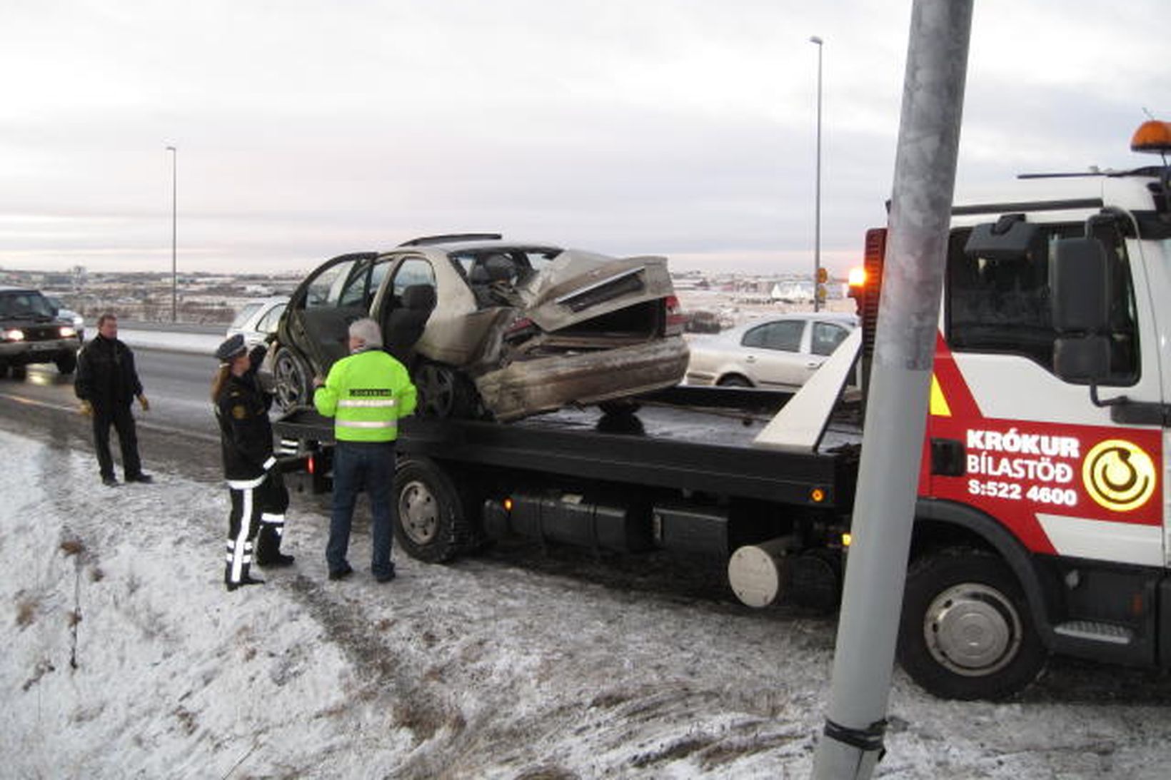 Umferðaróhapp var á Vesturlandsvegi í dag. Ungur ökumaður undir áhrifum …