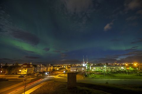 The streetlight in Reykjavik Centre will be turned off so people can enjoy the starry night.